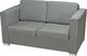 vidaXL 2 osobowa sofa tapicerowana jasnoszara 3