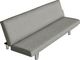 vidaXL Sofa rozkładana, szara, poliester 5