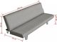 vidaXL Sofa rozkładana, szara, poliester 6