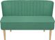 vidaXL Sofa 117x55,5x77 cm, zielony materiał 2