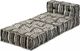 vidaXL 3-osobowa, rozkładana sofa modułowa, tkanina w paski 7