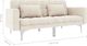 vidaXL Sofa rozkładana, kremowa, tapicerowana tkaniną 8
