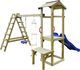 vidaXL Plac zabaw ze zjeżdżalnią, drabinkami i huśtawką, drewno FSC 1