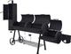 vidaXL 43156 Grill z wędzarnią węglowy 39 cm x 68 cm 2