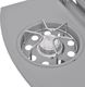vidaXL 273791 Grill ogrodowy gazowy 9.7 kW 48.5 cm x 37.5 cm 3