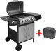 vidaXL 273790 Grill ogrodowy gazowy 9.7 kW 48.5 cm x 37.5 cm 1