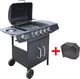 vidaXL 273789 Grill ogrodowy gazowy 9.7 kW 48.5 cm x 37.5 cm 1