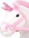 vidaXL Pluszowy jednorożec, stojący, biało-różowy 3