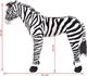 vidaXL Pluszowa zebra, stojąca, czarno-biała, XXL 4