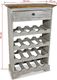 vidaXL Stojak na wino, lite drewno z recyklingu, 55x23x85 cm 2