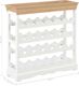 vidaXL Szafka na wino, biała, 70x22,5x70,5 cm, MDF 7