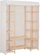 vidaXL Szafa, biała, 135 x 40 x 170 cm, materiałowa 1