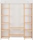 vidaXL Szafa, biała, 135 x 40 x 170 cm, materiałowa 2