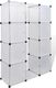 vidaXL Szafa modułowa z 9 przegrodami, 37x115x150 cm, biała 1