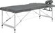 vidaXL Stół do masażu, 3 strefy, rama z aluminium, antracyt, 186x68cm 1