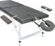 vidaXL Stół do masażu, 2 strefy, rama z aluminium, antracyt, 186x68cm 7