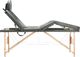 vidaXL Stół do masażu z 4 strefami, drewniana rama, antracyt, 186x68cm 3