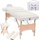 vidaXL Składany, trzyczęściowy stół do masażu ze stołkiem, biały 1