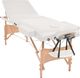 vidaXL Składany, trzyczęściowy stół do masażu ze stołkiem, biały 3