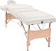 vidaXL Składany stół do masażu, trzyczęściowy, grubość 10 cm, biały 3