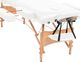 vidaXL Składany stół do masażu, dwuczęściowy, grubość 10 cm, biały 6