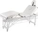 vidaXL Kremowo-biały składany stół do masażu 4 strefy z aluminiową ramą 5