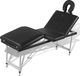vidaXL Czarny składany stół do masażu 4 strefy z aluminiową ramą 4