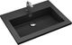 Umywalka vidaXL Granitowa umywalka, 600x450x120mm, czarna (142962) 3