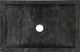 Umywalka vidaXL Umywalka, 45x30x12cm, marmurowa, czarna (142772) 3