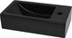 Umywalka vidaXL Umywalka prostokątna z otworem na kran 46x25.5x12cm czarna 4