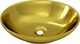Umywalka vidaXL nablatowa 40cm złota 4