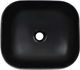 Umywalka vidaXL Umywalka, 44,5 x 39,5 x 14,5 cm, ceramiczna, czarna 3