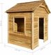 vidaXL Domek dla dzieci z drewna sosnowego 44905 5