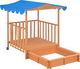 vidaXL Domek z piaskownicą UV50 130x130 cm (91795) 1