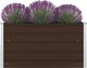 vidaXL Donica do podniesionej rabaty, 100x100x45 cm, stal, brązowa 1