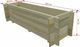 vidaXL Skrzynia ogrodowa, impregnowane drewno sosnowe FSC, 120 cm 3