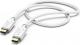 Kabel USB Hama USB-C - USB-C 1.5 m Biały (183328) 1