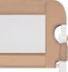 vidaXL Barierka do łóżeczka dziecięcego, taupe, 120x42 cm, poliester 5