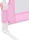 vidaXL Barierka do łóżeczka dziecięcego, różowa, 180x42 cm, poliester 6