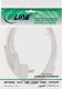 Kabel zasilający InLine Kabel zasilający, Schutz kontakt do 3pin IEC żeński, biały, H05VV-F, 3x0,75mm2, 0,3m 1