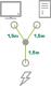 Kabel zasilający InLine InLine Power Kabel zasilający koniczynka do laptopa Typ F 1x IEC-C14 do 2x IEC-C13 3m 3