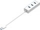 HUB USB InLine InLine Zewnętrzna karta muzyczna + USB 3.0 HUB - aluminum - 0.15m 4