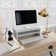vidaXL Podstawka pod monitor, kolor betonowy szary, 42x24x13 cm 1