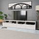 vidaXL Szafki pod TV, 2 szt., płyta wiórowa, 95x35x36 cm, białe 1