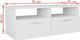 vidaXL Szafki pod TV, 2 szt., płyta wiórowa, 95x35x36 cm, białe 5