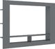 vidaXL Szafka TV, wysoki połysk, szara, 152x22x113 cm, płyta wiórowa 1