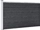 vidaXL Ogrodzenie ogrodowe WPC, 180x105 cm, szare 1