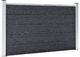 vidaXL Ogrodzenie ogrodowe WPC, 180x105 cm, szare 1