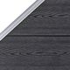 vidaXL Panel ogrodzeniowy WPC 90 x (100-180) cm, szary 3
