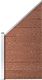 vidaXL Panel ogrodzeniowy WPC 90 x (100-180) cm, brązowy 1